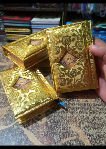 Golden Pocket Size Quran 16 Line Tajweed (Gift Adition)